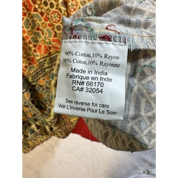 Anthropologie Tanvi Kedia Boho Beaded Knee Length Pleated Zippered Skirt Sz. 10 - Picture 5 of 9